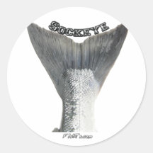Salmon Tails-FishTails the hottest new style Round Stickers