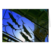 Salmon Under the Aurora Bridge Card