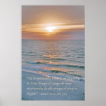 Salmos 102:13 con Puesta del Sol Posters