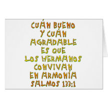 Salmos 133:1 greeting card