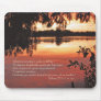 Salmos 23 1-3 con Puesta del Sol Mousepads
