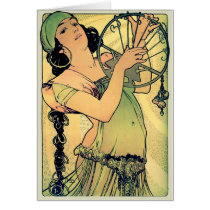 Salome By Alphonse Mucha ~ Art Nouveau Card