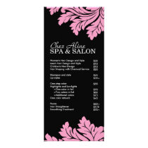 Salon and Spa Price List & Rack Card