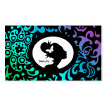 Salon Appointment Card Butterfly Woman GBP Business Cards