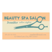 Salon Creative Scissors Business Card Template