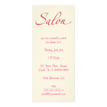 Salon Custom Invitations