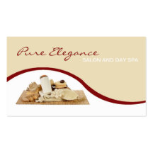Salon Day Spa Massage Therapist Supp Business Card
