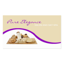 Salon Day Spa Massage Therapist Supp Business Card