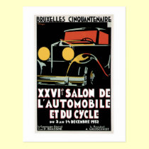 Salon de Automobile postcards