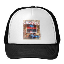 Salon de coiffure de voisinage casquette