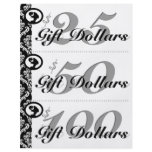 Salon Flyer Spa Gift Certificates Woman Silhouette