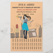 Salon Hairstylist Makeup Artist Beauty Products Personalized Flyer
