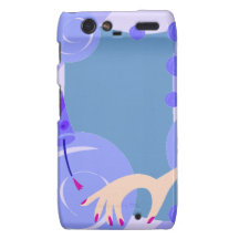 SALON NAILPOLISH BEAUTY FASHION SPA BLUES CARTOON MOTOROLA DROID RAZR COVER