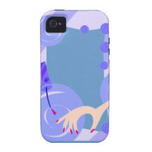 SALON NAILPOLISH BEAUTY FASHION SPA BLUES CARTOON Case-Mate iPhone 4 CASES