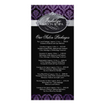 Salon Price List Rack Card