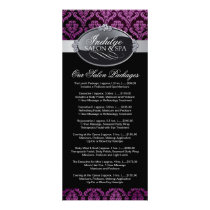 Salon Price List Rack Card