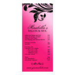 Salon Rack Card Jewellery Leaf Floral Black Pink
