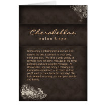 Salon Spa Brochure Beige Brown