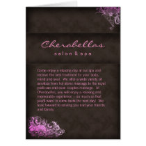 Salon Spa Brochure Pink Brown
