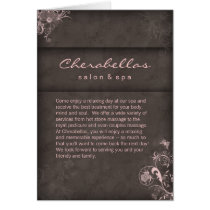 Salon Spa Brochure Pink Taupe Floral