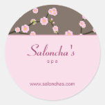 Salon spa floral cherry blossom sticker pink