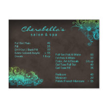 Salon Spa Floral Postcard Brochure