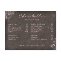 Salon Spa Floral Postcard Brochure Pink