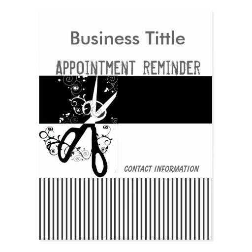Salons & Spa Appointment Reminder Postcard