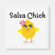 Salsa Chick Fridge Magnets