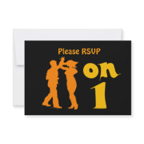 Salsa Dancing On One Silhouettes Customizable Announcement