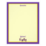 Salsa Dancing Poses Silhouettes Custom Personalized Letterhead