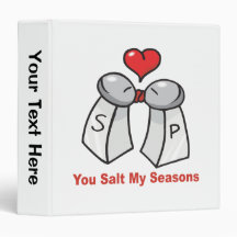 Salt and Pepper Shakers Valentine Binder