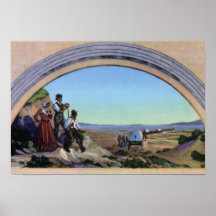 Salt Lake City Utah Pioneer Mural Poster