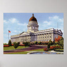 Salt Lake City Utah State Capitol Print