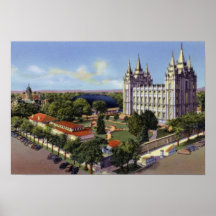 Salt Lake City Utah Temple Square Posters