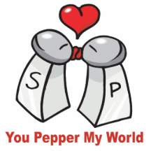 Salt n Pepper Shaker Valentines Photo Sculptures