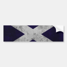 Saltire Grunge Bumper Sticker