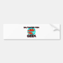 Saltwater Fish Geek Bumper Stickers