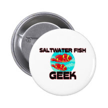 Saltwater Fish Geek Button