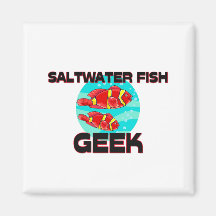 Saltwater Fish Geek Magnets