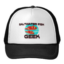 Saltwater Fish Geek Trucker Hat
