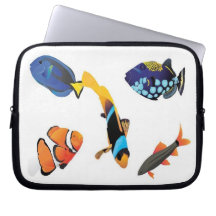 Saltwater Fish Laptop Sleeves