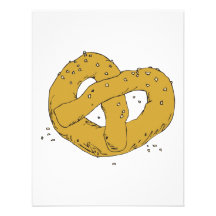 salty hot soft pretzel invites