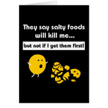 Salty Snacks Greeting Card
