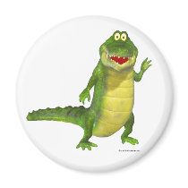 Salty the Crocodile Fridge Magnet