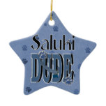 Saluki DUDE Christmas Tree Ornaments