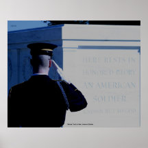 Salut, tombe du soldat inconnu affiches