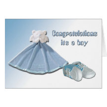 Salutation de bébé carte