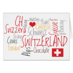 Salutation de fondue de fromage de Suisse Carte De Vœux