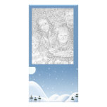 Salutation de photo du pays des merveilles d'hiver photocarte customisée